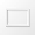 White picture frame vector illustration Royalty Free Stock Photo