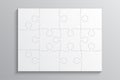 White Piece Puzzle Banner. 12 Step. Background.