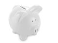 White Piggy Bank Royalty Free Stock Photo