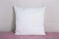 White pillow case Mockup. Interior photo