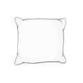 White pillow, cushion vector illustration on a blue background