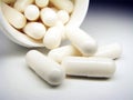 White pills Royalty Free Stock Photo