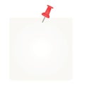 White pined empty note Royalty Free Stock Photo