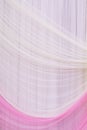 White and pink cloth background abstract with soft waves Royalty Free Stock Photo