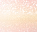 white pink gold glitter bokeh texture christmas abstract background Royalty Free Stock Photo