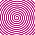 White pink round abstract vortex hypnotic spiral wallpaper. Royalty Free Stock Photo