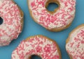 White and Pink Sprinkle Donuts