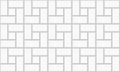White pinwheel tile seamless pattern. Kitchen backsplash or bathroom floor texture. Stone or ceramic brick wall Royalty Free Stock Photo