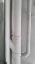 White Pipe Waterways Pipa Putih Saluran Air Royalty Free Stock Photo