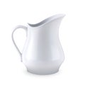 white pitcher milk realistic vector