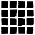 White pixel grid. Mosaic tile set. Square block Vector. Dark background pattern. Royalty Free Stock Photo