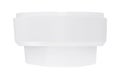 White plafond, led lamp, side view, on a white background Royalty Free Stock Photo