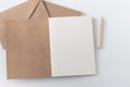 White plain diary or blank journal for writing memo, note and message Royalty Free Stock Photo