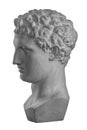 Plaster bust sculpture portrait of a man Hermes