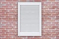 White Plastic Air Ventilation Grille Window. 3d Rendering Royalty Free Stock Photo