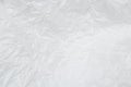 White plastic or polyethylene bag texture, macro, abstract background Royalty Free Stock Photo