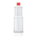 White plastic bottle for bleach. Royalty Free Stock Photo