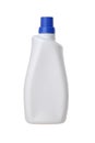 White plastic bottle blue cap Royalty Free Stock Photo