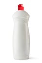 White plastic bottle with cleaning liquid