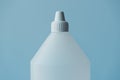 White plastic bottle container for medical ethyl alcohol