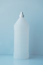 White plastic bottle container for medical ethyl alcohol