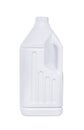 White plastic bottle isolated