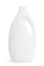 White plastic bottle isolated with clipping path Royalty Free Stock Photo