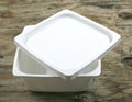 White plastic box Royalty Free Stock Photo