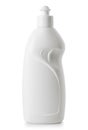 White plastic cleaning product bottle