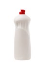 White Plastic Cleanser, Detergent, Abstergent, Liquid Soap On White Background Isolated