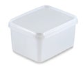 White plastic container(clipping path) Royalty Free Stock Photo