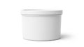 White plastic container isolated on white background Royalty Free Stock Photo