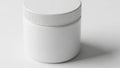 White plastic container with screw cap Royalty Free Stock Photo