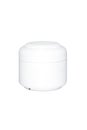 White plastic cream container on white background Royalty Free Stock Photo