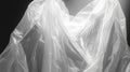 White Plastic Draped in Abstract Form Royalty Free Stock Photo