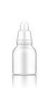 White plastic drop bottle with lid mockup Royalty Free Stock Photo