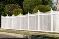 white plastic fence vinyl modern