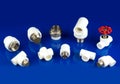 White plastic fittings Royalty Free Stock Photo