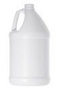 White plastic gallon jug isolated Royalty Free Stock Photo