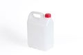 White plastic jerrycan Royalty Free Stock Photo