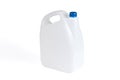 White plastic jerrycan Royalty Free Stock Photo