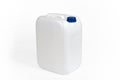 White plastic jerrycan Royalty Free Stock Photo