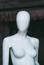 Plastic mannequin in a shop window Royalty Free Stock Photo