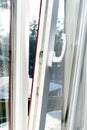 White plastic opened window Royalty Free Stock Photo
