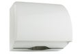 Paper towel dispenser white plastic Royalty Free Stock Photo