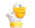 White plastic pelican Royalty Free Stock Photo