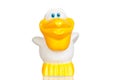 White plastic pelican Royalty Free Stock Photo