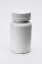 White plastic pill bottle