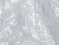 White plastic or polyethylene bag texture, macro, abstract background Royalty Free Stock Photo