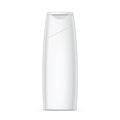 White plastic Shampoo Bottle With Flip-Top Lid. Royalty Free Stock Photo